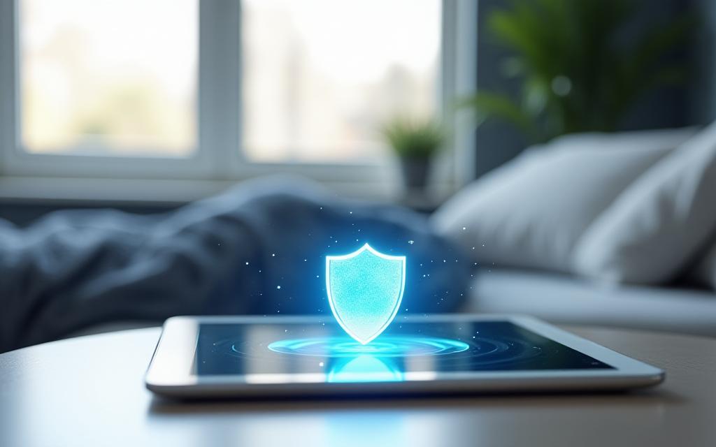 Secure data protection and privacy illustration