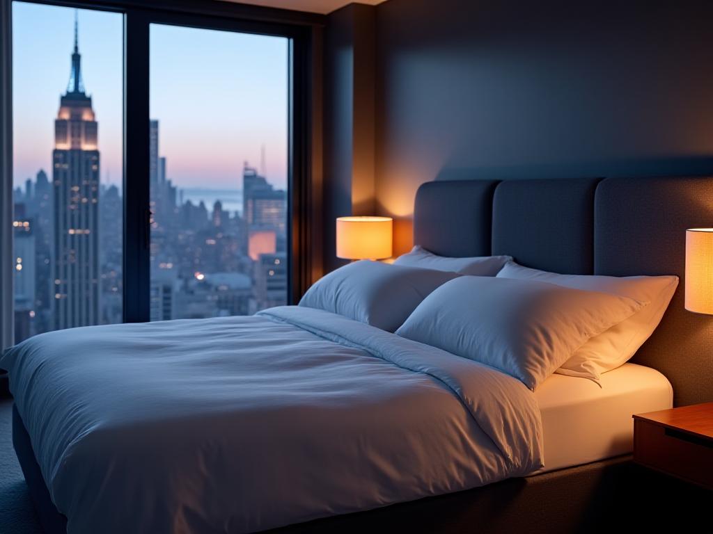 Luxury bedroom featuring ergonomic pillows